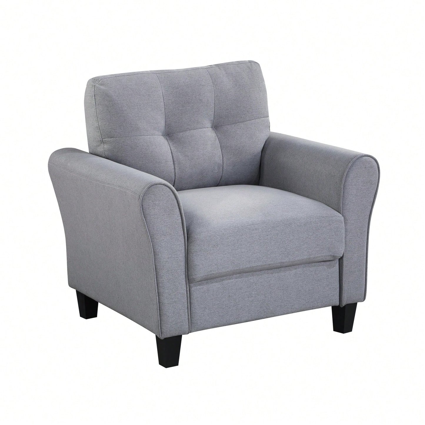 Modern Living Room Armchair Linen Upholstered Couch Furniture For Home Or Office,Comfortable Seat Cushion, Solid And Durable