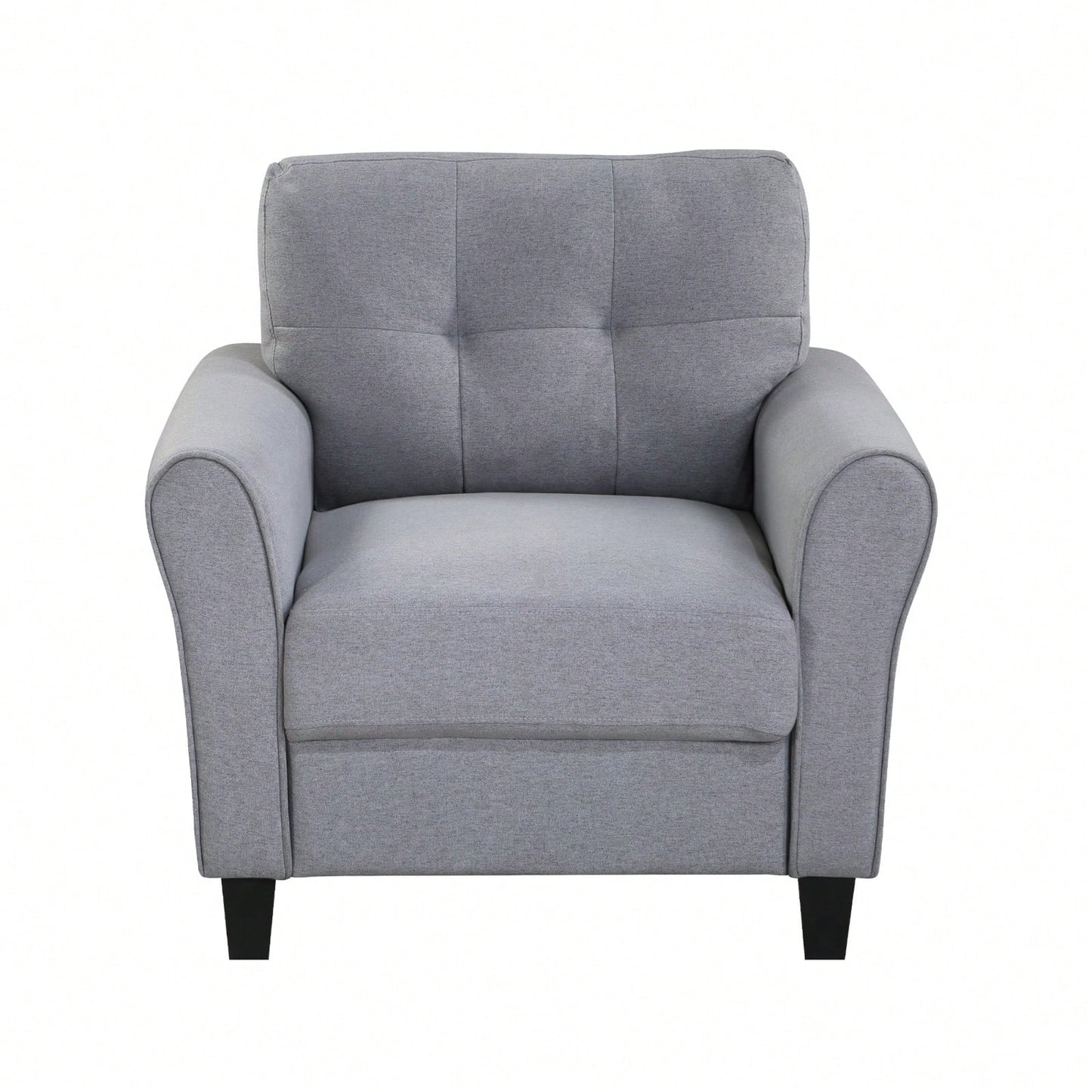 Modern Living Room Armchair Linen Upholstered Couch Furniture For Home Or Office,Comfortable Seat Cushion, Solid And Durable