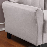 Modern Living Room Armchair Linen Upholstered Couch Furniture For Home Or Office,Comfortable Seat Cushion, Solid And Durable