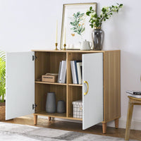 Versatile Modern Sideboard Buffet Cabinet with Adjustable Shelves and Doors for Kitchen Dining Living Room Storage