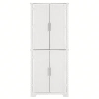 Versatile Freestanding Storage Cabinet with Adjustable Shelves for Kitchen, Living Room, Bathroom or Home Office