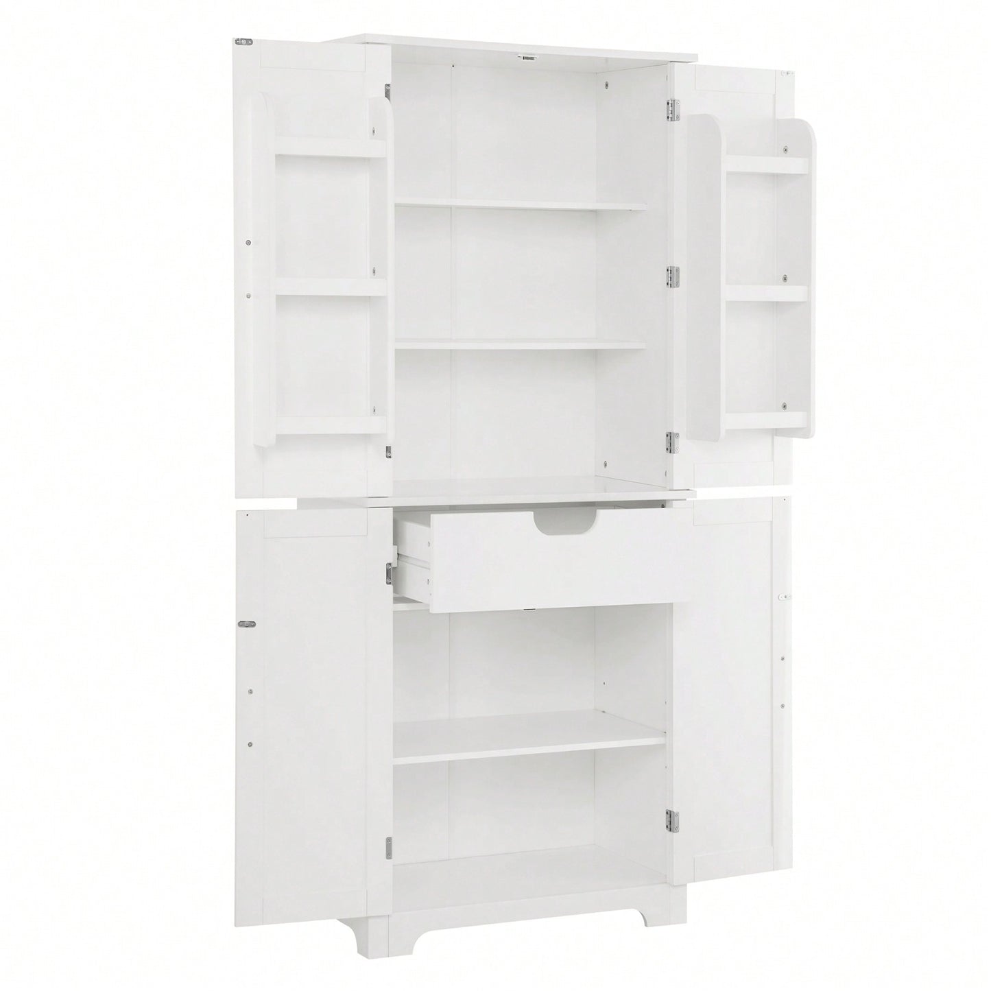 Versatile Freestanding Storage Cabinet with Adjustable Shelves for Kitchen, Living Room, Bathroom or Home Office