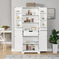 Versatile Freestanding Storage Cabinet with Adjustable Shelves for Kitchen, Living Room, Bathroom or Home Office