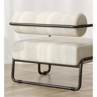 Comfortable Ergonomic Accent Chair with Ottoman for Living Room Bedroom Office Easy Assembly