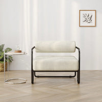 Comfortable Ergonomic Accent Chair with Ottoman for Living Room Bedroom Office Easy Assembly