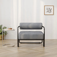 Comfortable Ergonomic Accent Chair with Ottoman for Living Room Bedroom Office Easy Assembly
