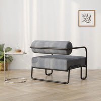 Comfortable Ergonomic Accent Chair with Ottoman for Living Room Bedroom Office Easy Assembly