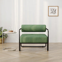 Comfortable Ergonomic Accent Chair with Ottoman for Living Room Bedroom Office Easy Assembly