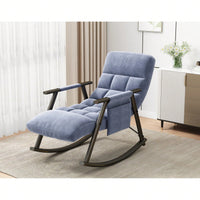 Adjustable Rocking Chair with Footrest Padded Lounge Chair High Back Soft Upholstered Glider for Living Room Bedroom Supports 300lbs