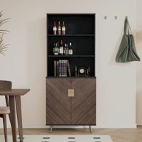 Storage Cabinet With Doors, Bar Cabinet Buffet Cabinet With Storage For Living Room, Hallway, Kitchen