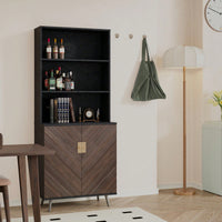 Storage Cabinet With Doors, Bar Cabinet Buffet Cabinet With Storage For Living Room, Hallway, Kitchen