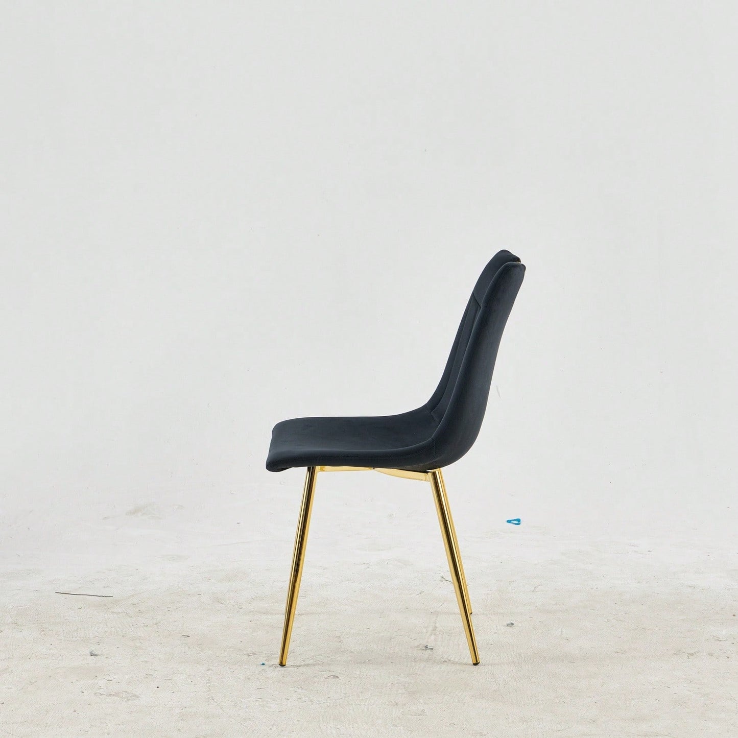 Modern Velvet Dining Chairs Set of 4 with Gold Legs Stylish Upholstered Seats for Living Room Bedroom Office Easy Assembly