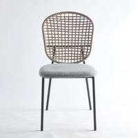 Set of 4 Stylish Black and Gray Accent Dining Chairs with Comfortable Backrest and Sturdy Metal Frame for Home and Kitchen