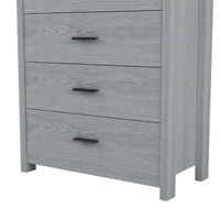 Rustic Farmhouse Dresser With 5 Drawers, Wood Storage Cabinet For Bedroom, Spacious Bedroom Furniture With Easy Assembly