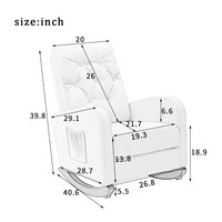 Modern High Back Accent Chair with Solid Wood Legs Comfortable Fabric Armchair for Living Room Bedroom Reading Supports 300lbs
