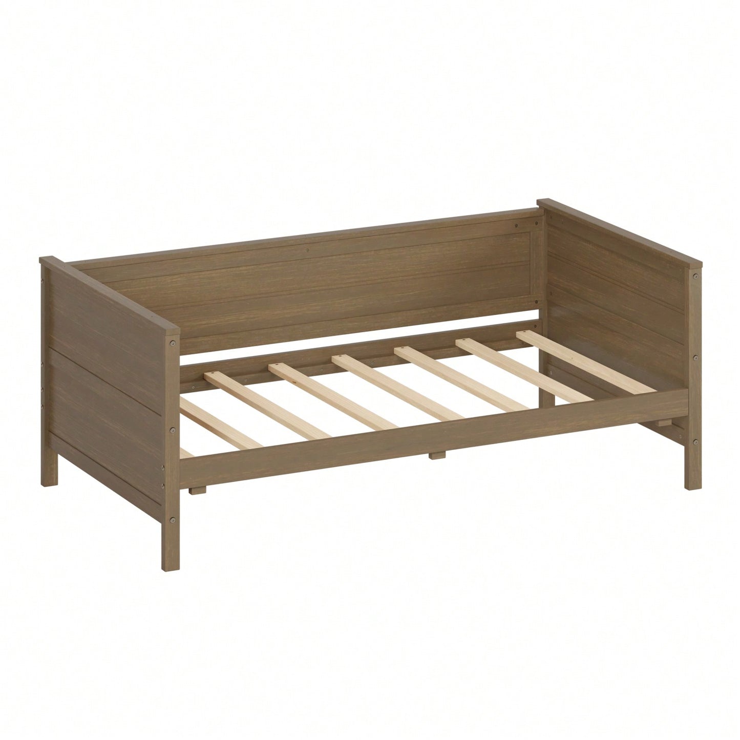 Solid Wood Twin Daybed with Under Bed Storage Drawers - Versatile Platform Bed for Kids Teens and Guests