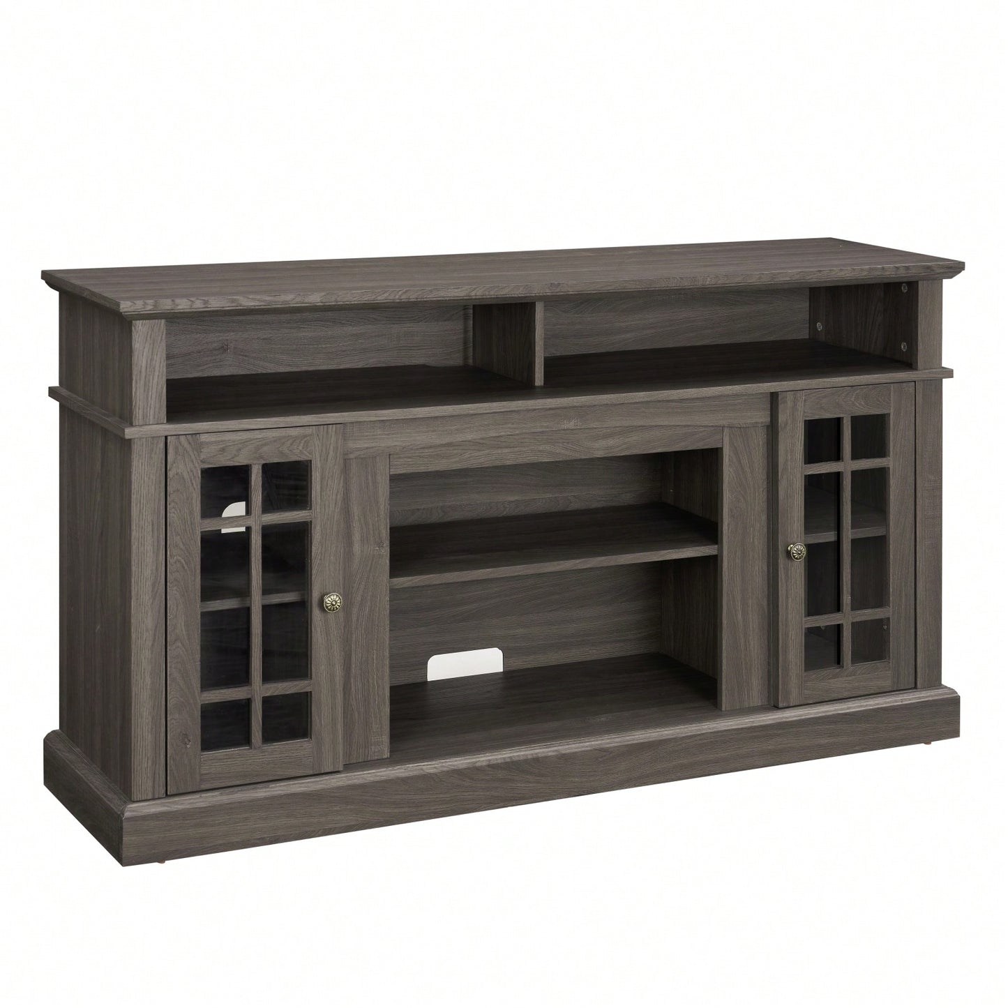 Modern Entertainment Console For TV Up To 65" With Open And Closed Storage Space