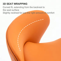 Hydraulic Adjustable Leather Bar Stool with Backrest and Footrest for Kitchen Island and Dining Room