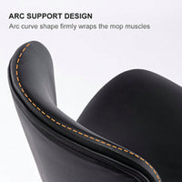 Hydraulic Adjustable Leather Bar Stool with Backrest and Footrest for Kitchen Island and Dining Room