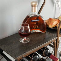 5 Tier Freestanding Wine Rack with Glass Holder and Storage Shelves for Home Bar and Liquor Organization