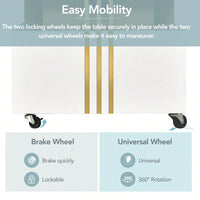 Contemporary Coffee Table With Faux Marble Top And Drawers