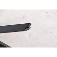42.1" Black And Wood Color Tulip Table