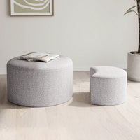 Upholstered Nesting Coffee Tables (Set Of 2), Side Table, Footrest, Ottoman & Seat For Living Room Bedroom Entryway Office