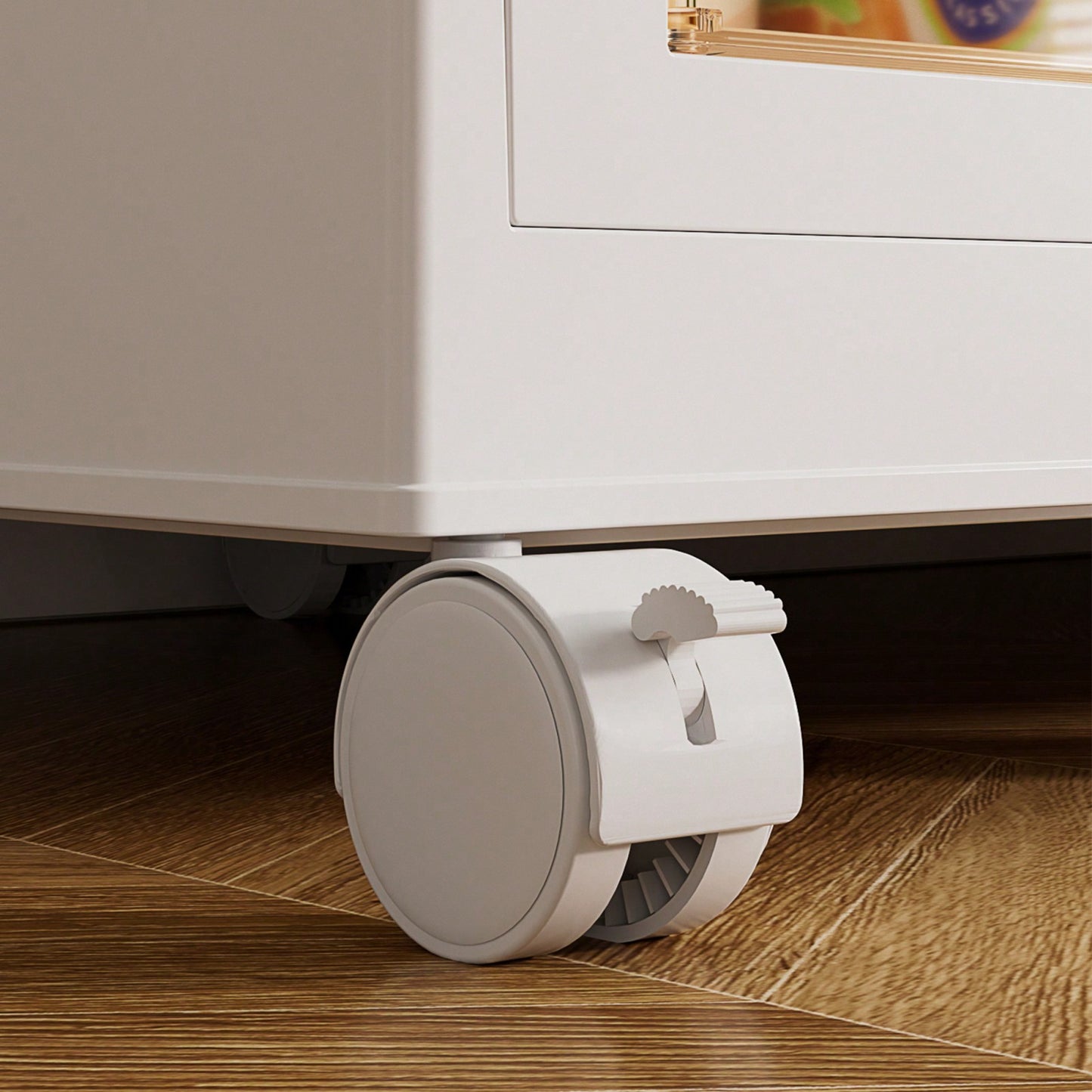 Large Capacity Portable Closet Organizer with Hanging Rods and 12 Magnetic Doors for Kids Nursery and Bedroom White