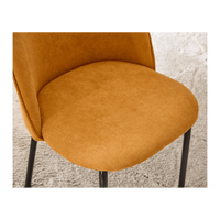 Stylish Upholstered Dining Chairs Set of 2 with Comfortable Backrest and Soft Cushions for Living Room Kitchen Cafe