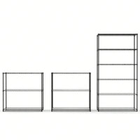 2 Pack Heavy Duty Wire Shelving Unit, 3 Tier Adjustable Storage Rack With Liners, 1050 Lbs Capacity, 48"H X 48"L X 18"D, Easy Assembly