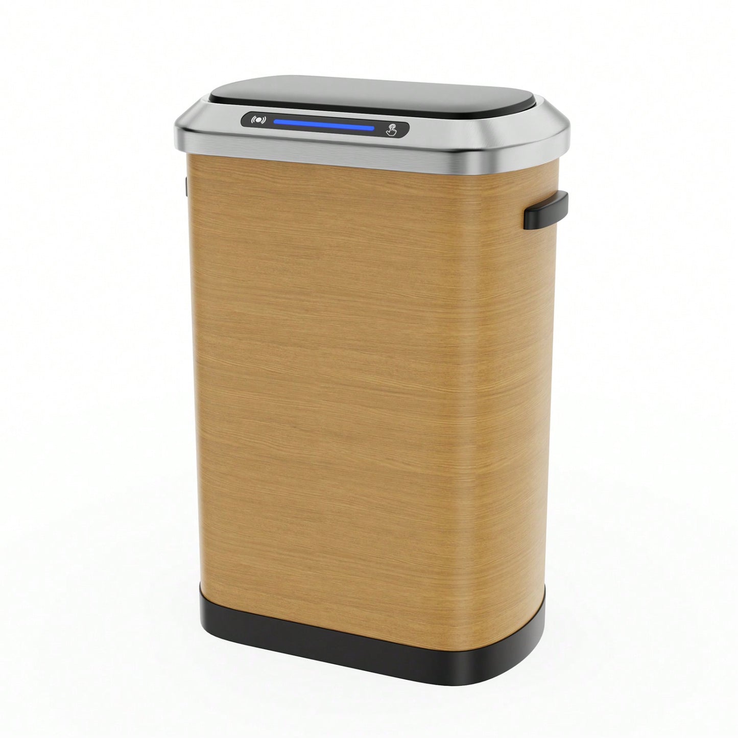 50L Stainless Steel Motion Sensor Trash Can with Quiet Close Lid and Countdown Beam - Hands-Free 13.2 Gallon Kitchen Bin