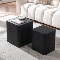 Set Of 2, Upgrade MDF Nesting Table/Side Table/Coffee Table/End Table For Living Room, Office, Bedroom