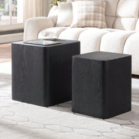 Set Of 2, Upgrade MDF Nesting Table/Side Table/Coffee Table/End Table For Living Room, Office, Bedroom