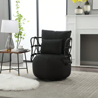 Stylish Velvet Accent Chair with Metal Legs Tufted Design Comfortable Deep Seat for Living Room Bedroom Office 250lb Capacity