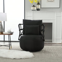 Stylish Velvet Accent Chair with Metal Legs Tufted Design Comfortable Deep Seat for Living Room Bedroom Office 250lb Capacity