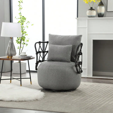 Stylish Velvet Accent Chair with Metal Legs Tufted Design Comfortable Deep Seat for Living Room Bedroom Office 250lb Capacity