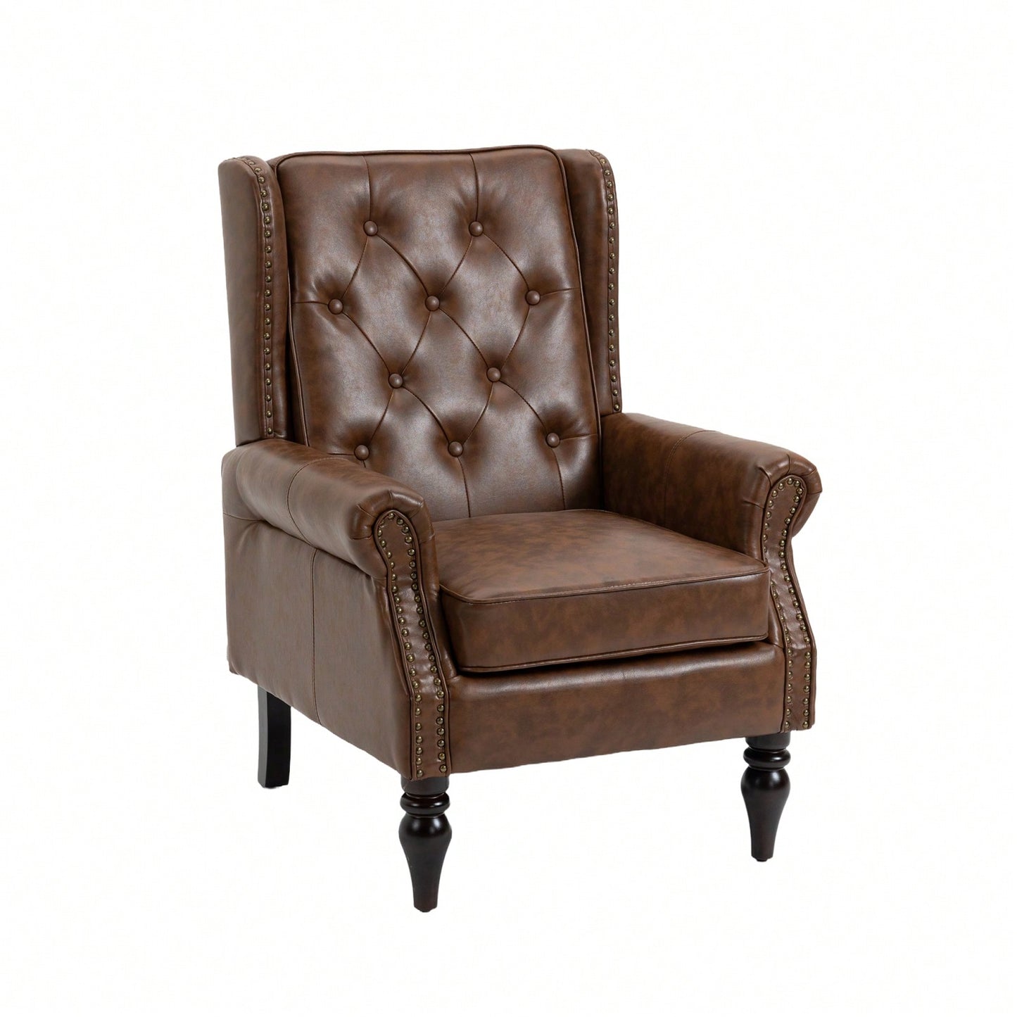 Wood Frame Armchair, Modern Accent Chair Lounge Chair For Living Room