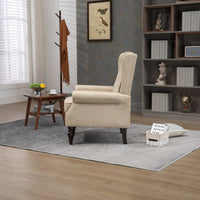 Wood Frame Armchair, Modern Accent Chair Lounge Chair For Living Room