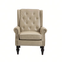 Wood Frame Armchair, Modern Accent Chair Lounge Chair For Living Room