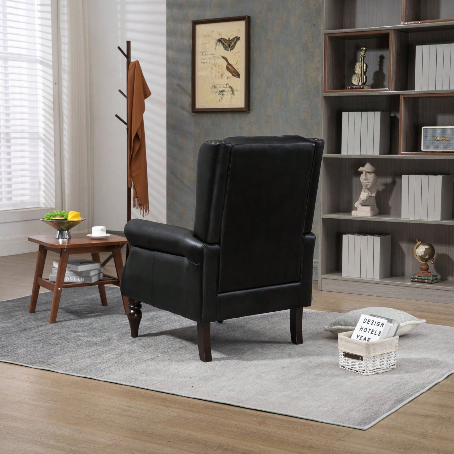 Wood Frame Armchair, Modern Accent Chair Lounge Chair For Living Room