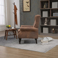 Wood Frame Armchair, Modern Accent Chair Lounge Chair For Living Room