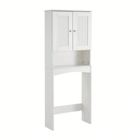 Over The Toilet Storage Cabinet with Adjustable Shelves and Open Storage Space Saver Bathroom Organizer