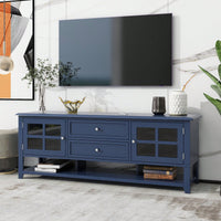 Sleek Modern TV Stand for 60 Inch TVs with Multifunctional Storage and Soft-Close Doors Ideal for Living Room and Bedroom