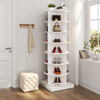 360-Degree Rotating Shoe Cabinet