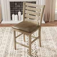 Rustic Farmhouse Dining Counter Chairs (Set Of 2)