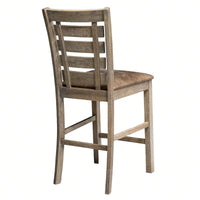 Rustic Farmhouse Dining Counter Chairs (Set Of 2)