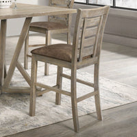Rustic Farmhouse Dining Counter Chairs (Set Of 2)