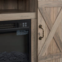 Farmhouse Classic Media TV Stand With Fireplace (Up To 50")
