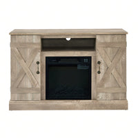 Farmhouse Classic Media TV Stand With Fireplace (Up To 50")