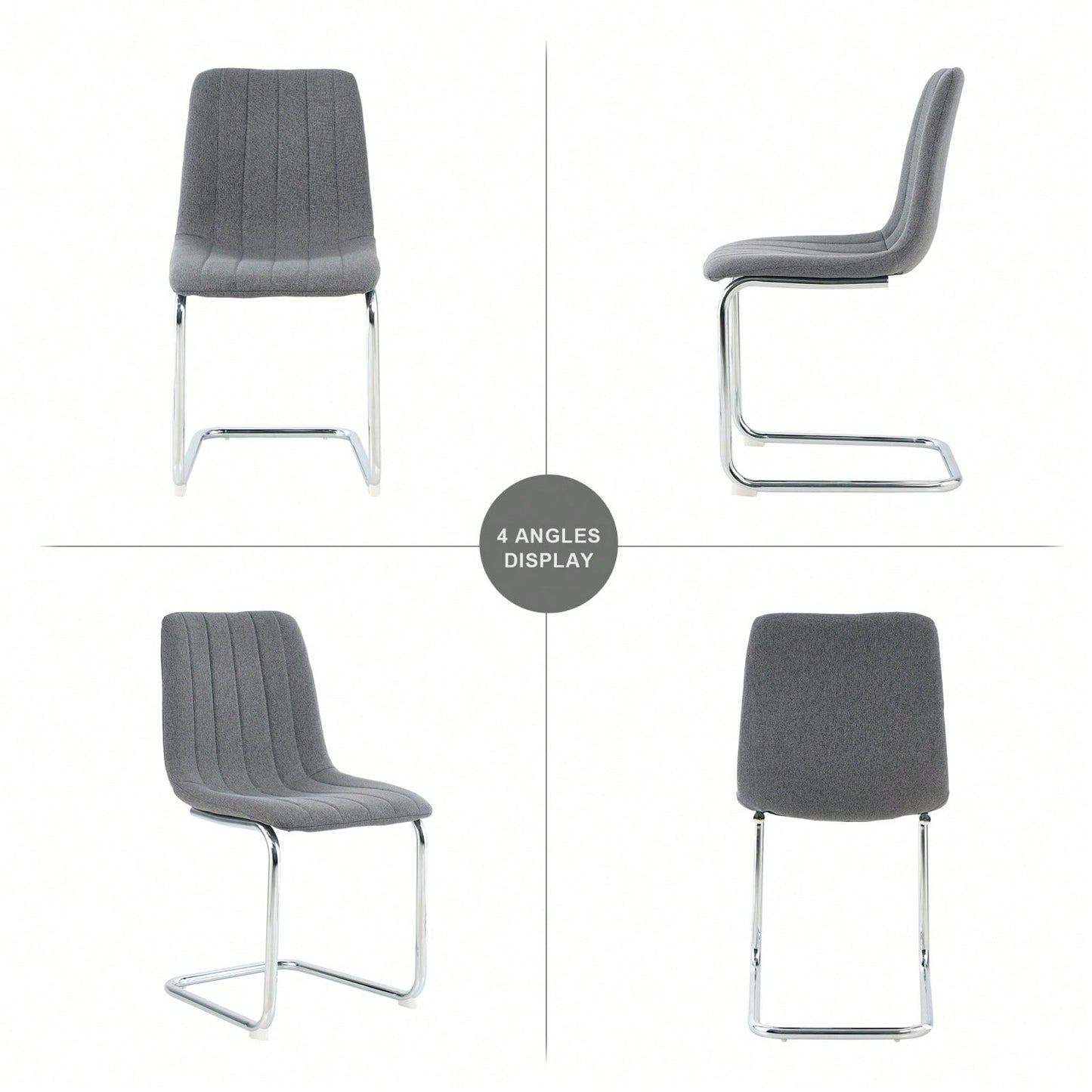Stylish Velvet Dining Chairs Set of 4 with Back Support Metal Legs for Kitchen Office Bedroom